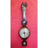 VINTAGE ROSEWOOD BAROMETER H 112CM