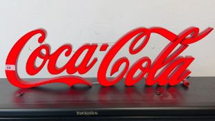 ILLUMINATED COCA COLA SIGN - SOLD AS SEEN