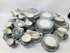 QUANTITY OF ROYAL DOULTON REFLECTION TC 1008 DINNER WARE APPROX 93 PIECES.