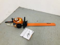STIHL HS 45 PETROL HEDGE CUTTER WITH TOOLS AND INSTRUCTIONS - SOLD AS SEEN.