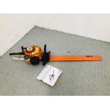 STIHL HS 45 PETROL HEDGE CUTTER WITH TOOLS AND INSTRUCTIONS - SOLD AS SEEN.