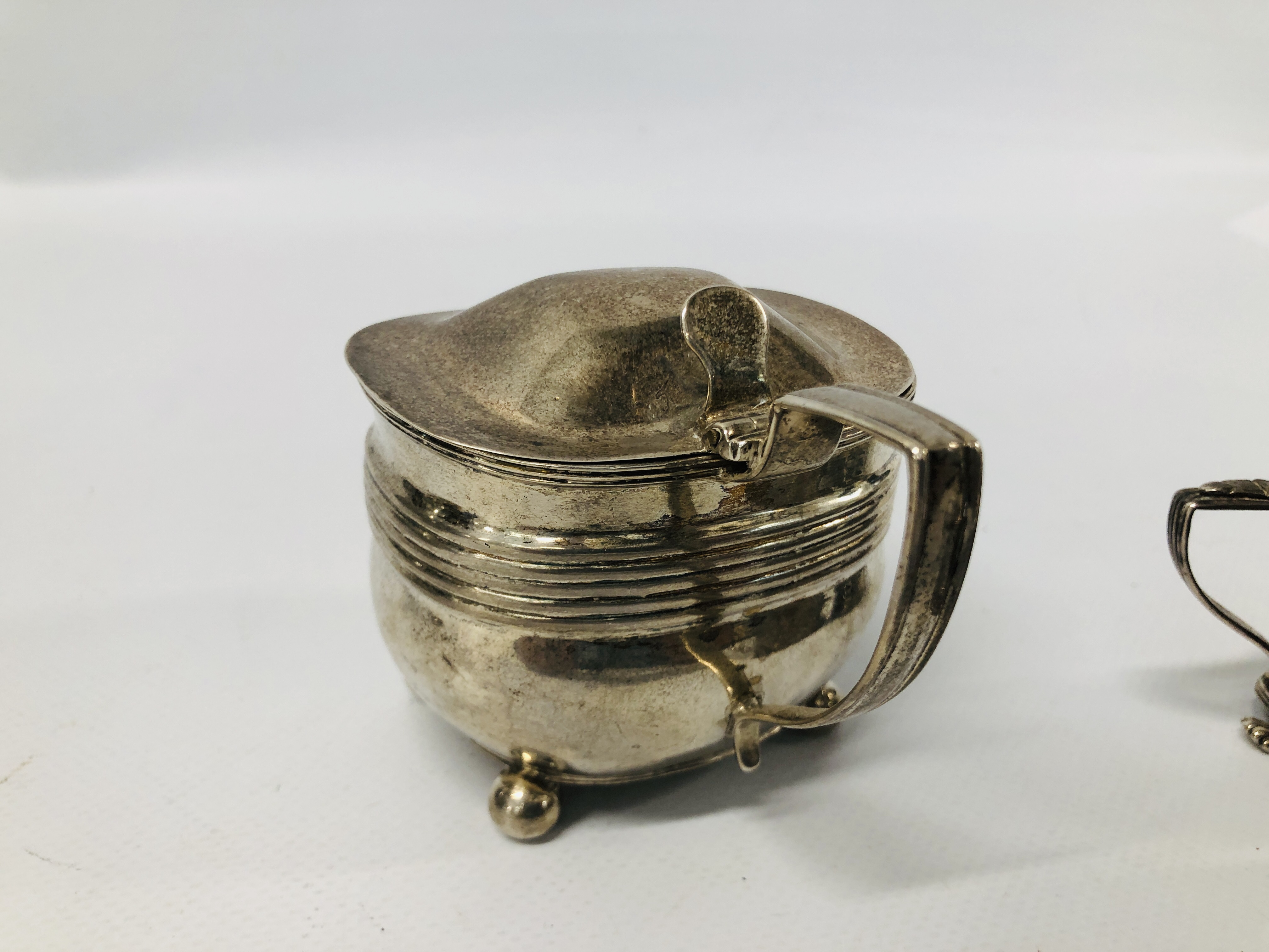 4 VARIOUS SILVER MUSTARDS, - Image 12 of 25