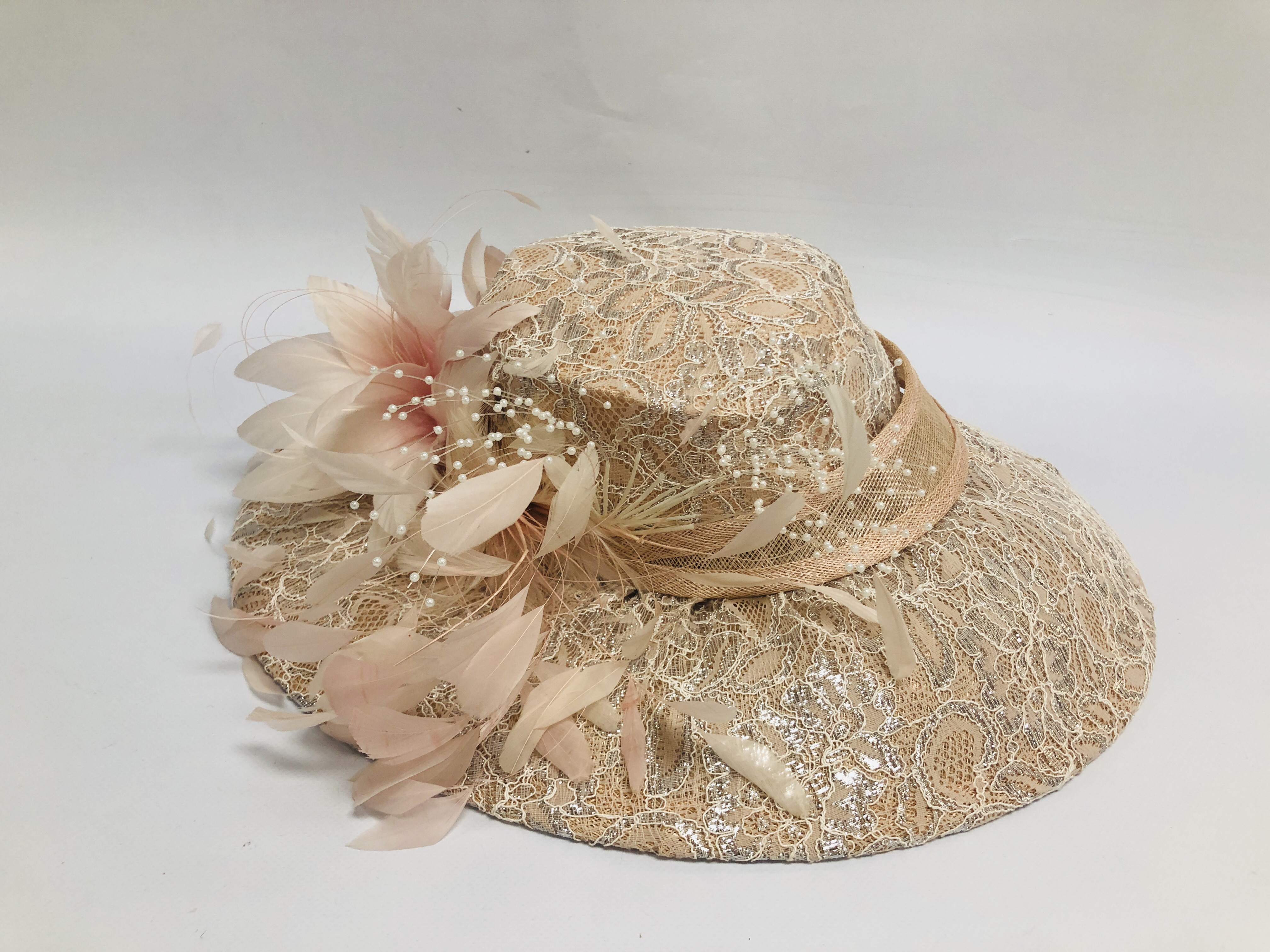 FOUR ASSORTED DESIGNER OCCASIONAL HATS TO INCLUDE 2 X MARISA ENGLAND-HUNT, - Image 4 of 7