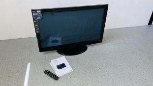 A PANASONIC VIERA 42" TELEVISION WITH REMOTE - SOLD AS SEEN