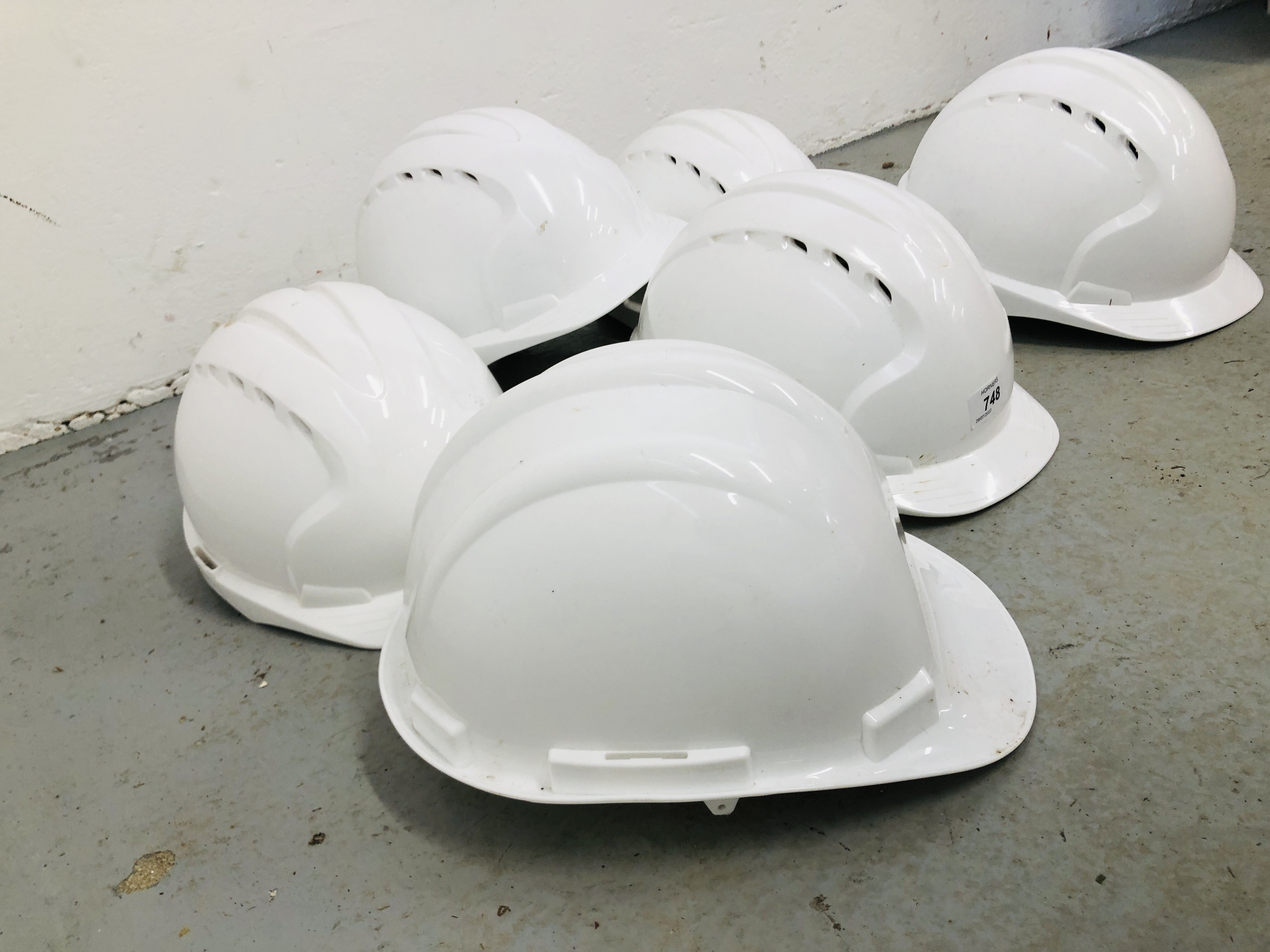 SIX BUILDER'S HARD HATS - Image 2 of 2