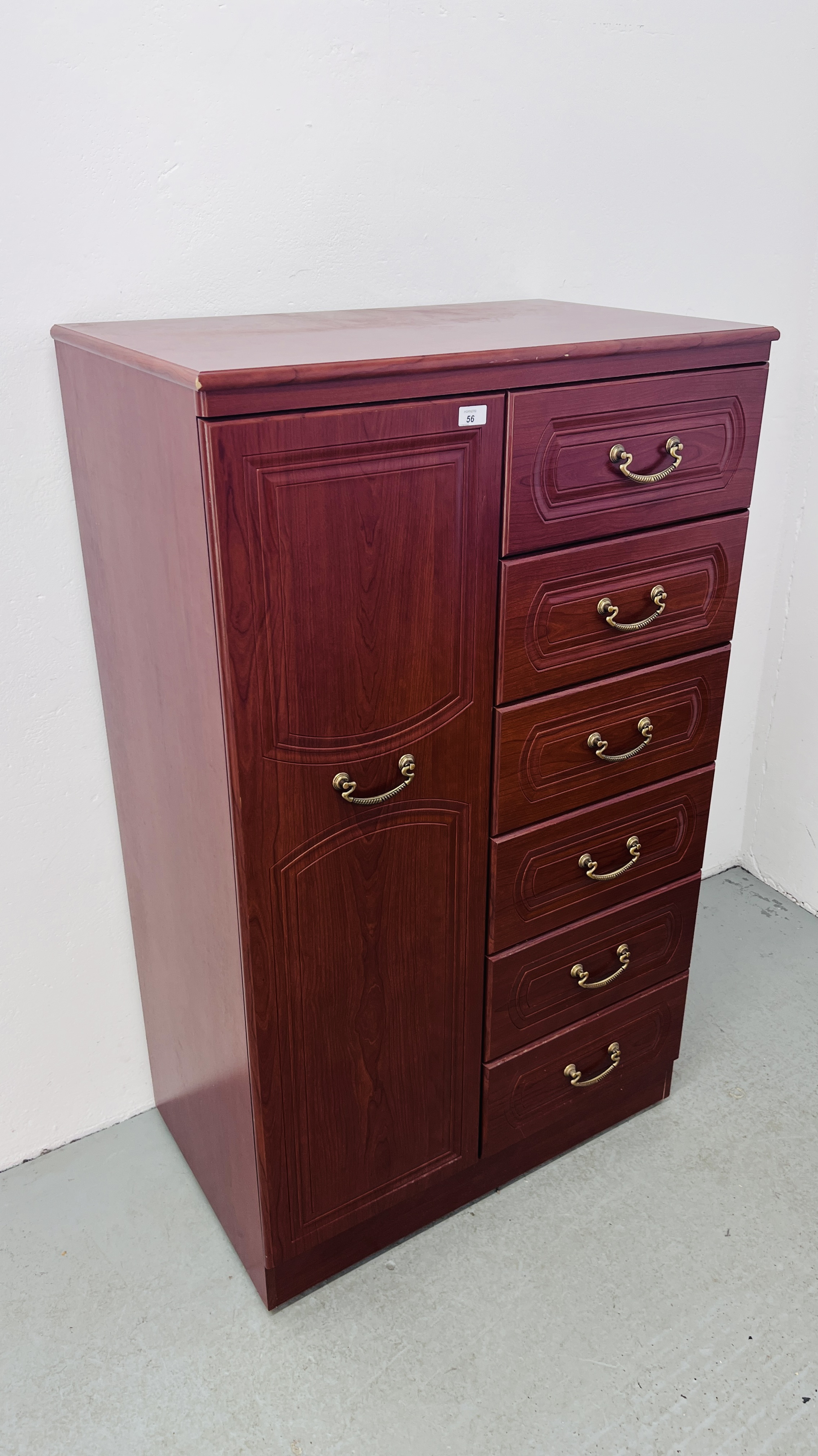 ALSTONS "TURNBERRY" SIX DRAWER TALLBOY WIDTH 83CM. DEPTH 52CM. HEIGHT 139CM. - Image 2 of 9