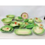 COLLECTION OF APPROX 30 PIECES OF BESWICK AND CARLTON WARE TABLE WARE INCLUDING SALAD DISHES,