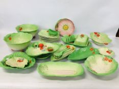 COLLECTION OF APPROX 30 PIECES OF BESWICK AND CARLTON WARE TABLE WARE INCLUDING SALAD DISHES,