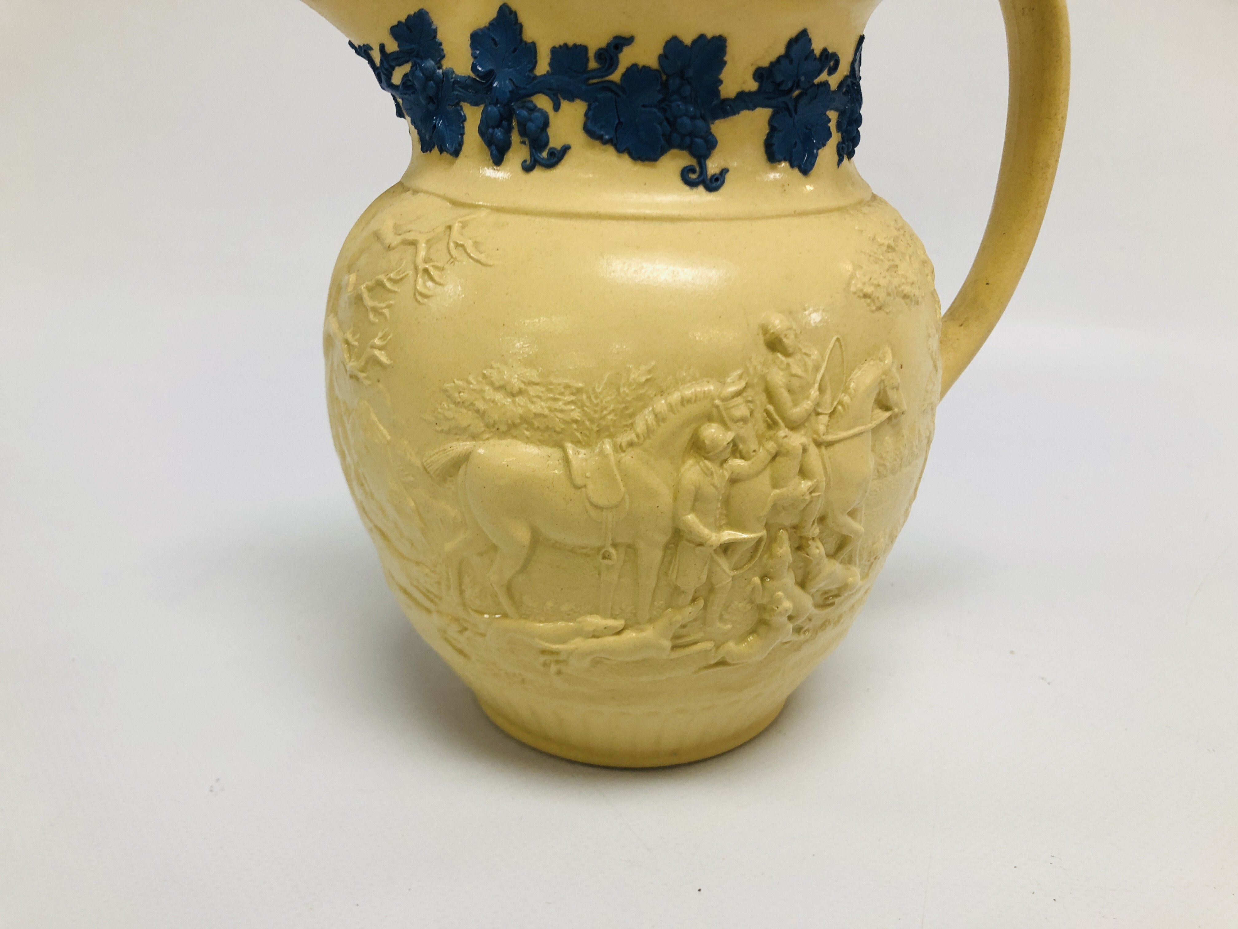 A C19th POTTERY HUNTING JUG, BY WEDGWOOD, - Image 14 of 18