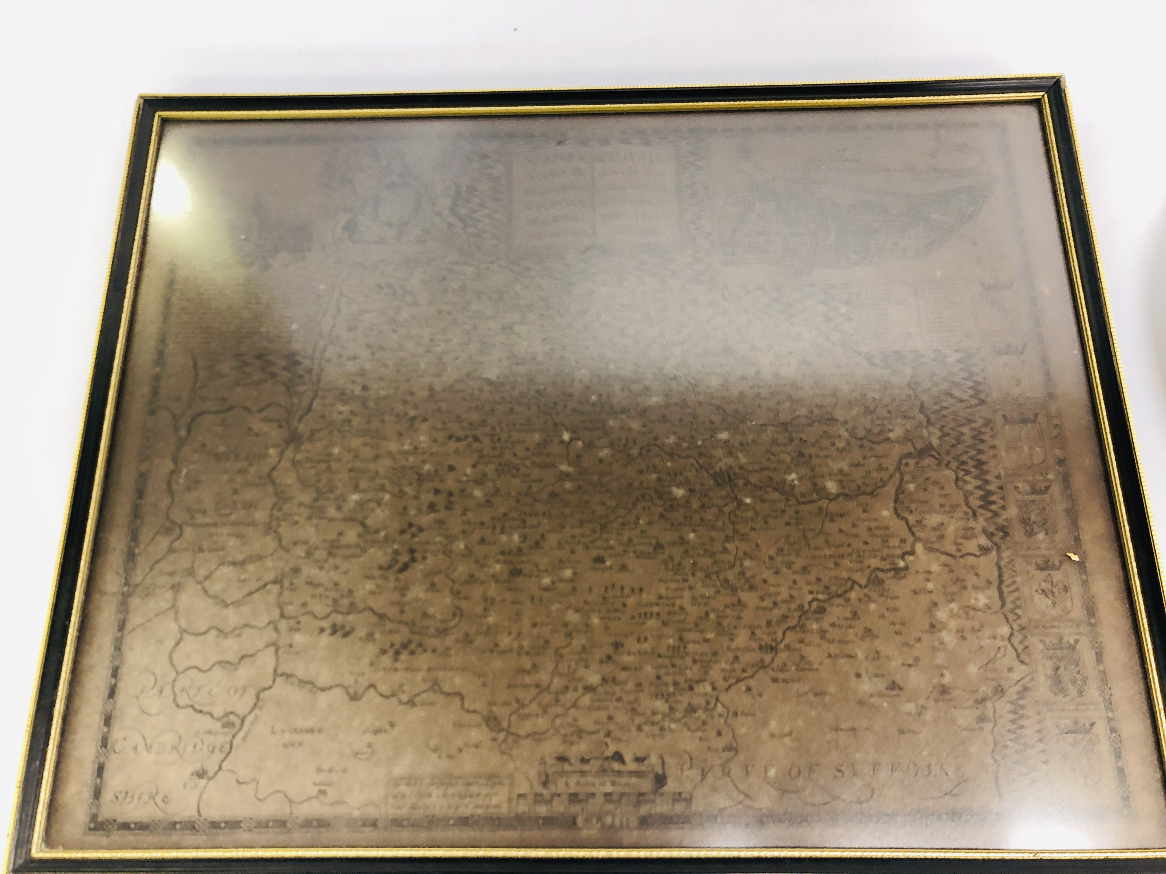 AND ORIGINAL WATERCOLOUR "WHERRY ALBION" BEARING SIGNATURE JOHN SNELLING, FRAMED MAP, - Image 9 of 9