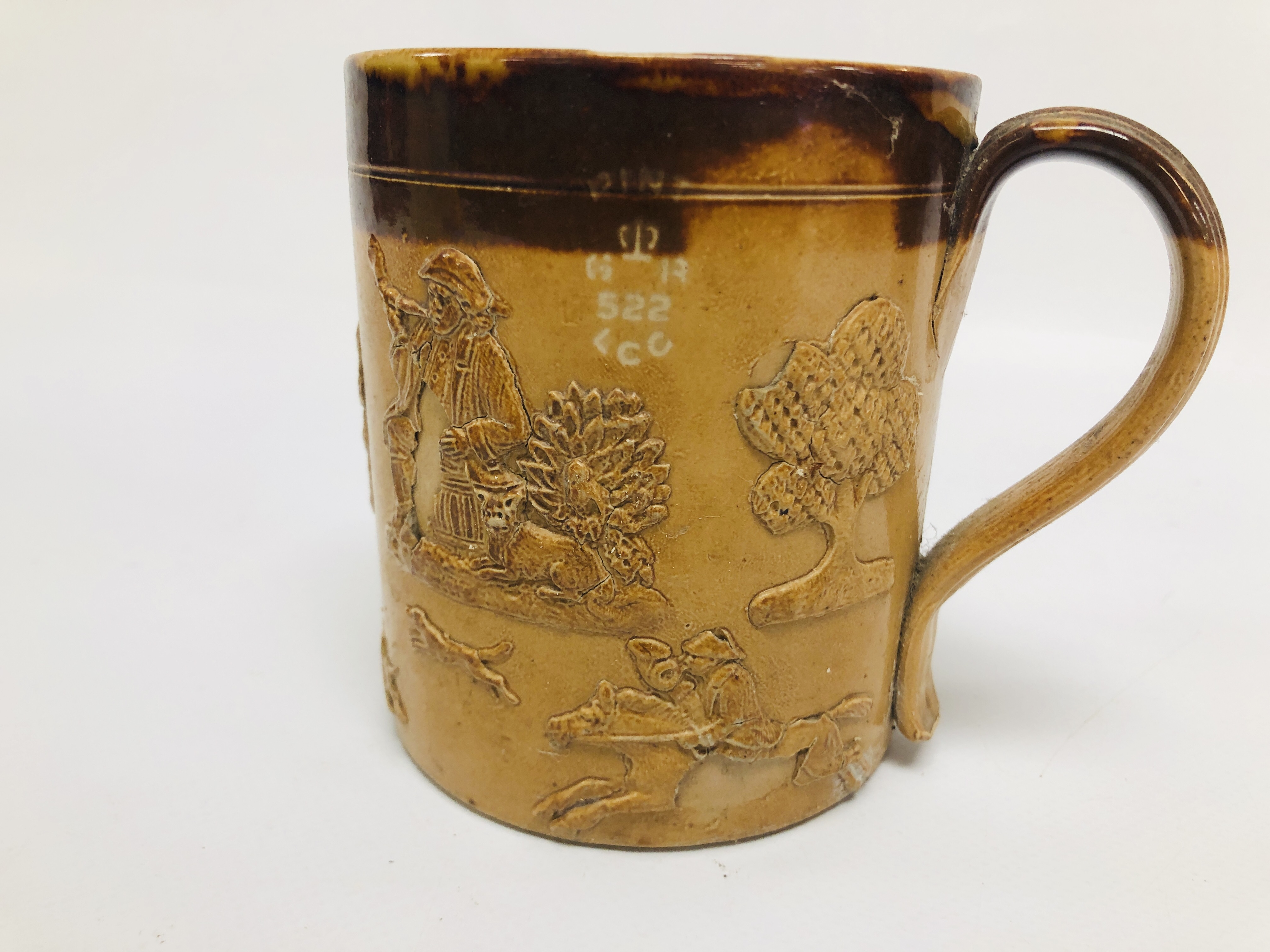 A C19th POTTERY HUNTING JUG, BY WEDGWOOD, - Image 2 of 18