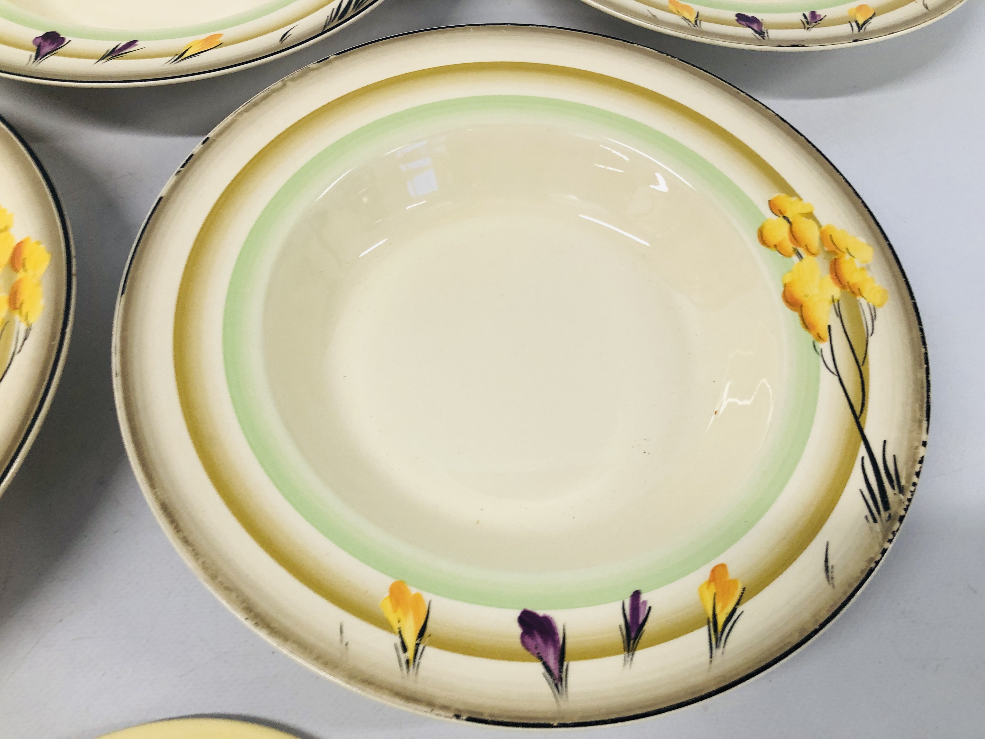 3 X BURLEIGH WARE DECORATIVE DISHES ONE IN THE CLARICE CLIFF WATER LILY DESIGN + 5 BURLEIGH WARE - Image 9 of 11