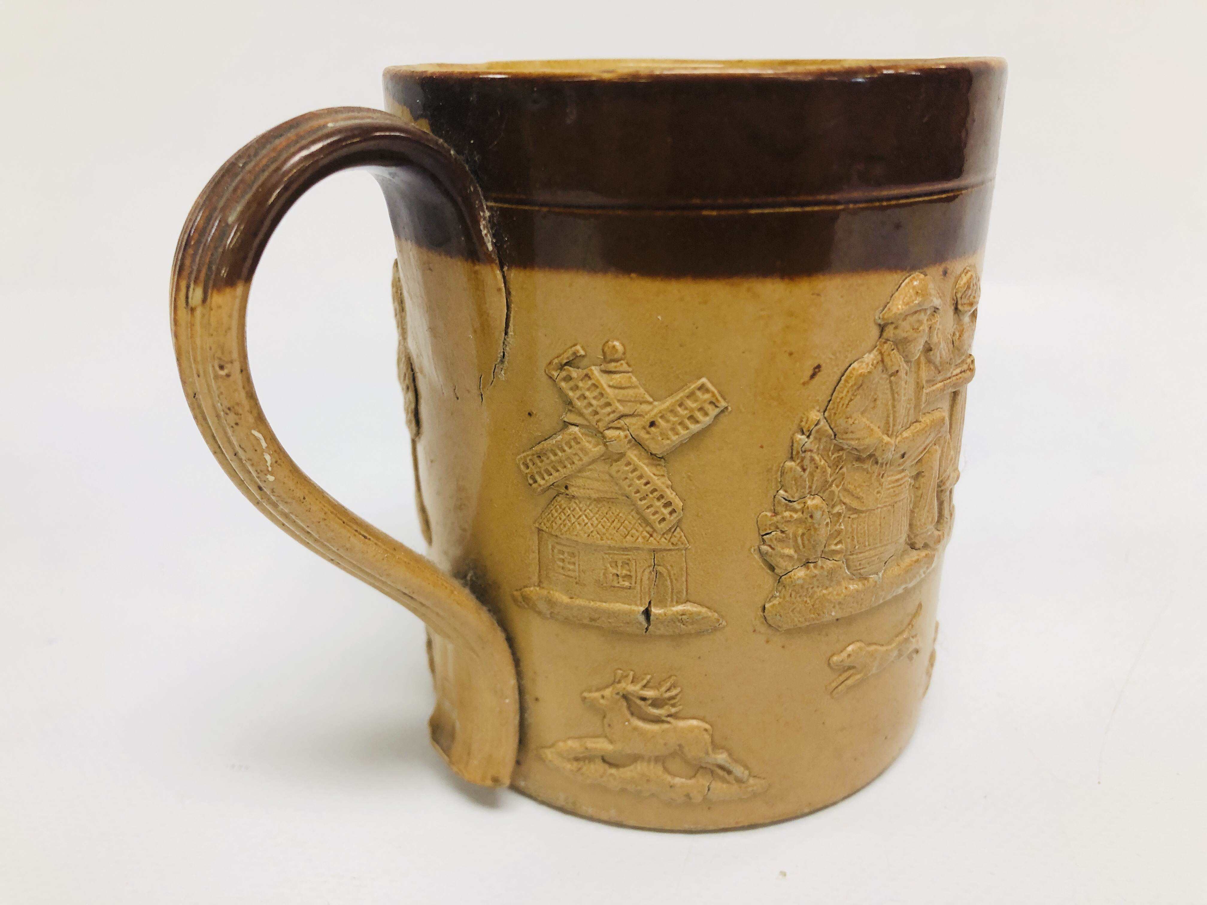 A C19th POTTERY HUNTING JUG, BY WEDGWOOD, - Image 4 of 18