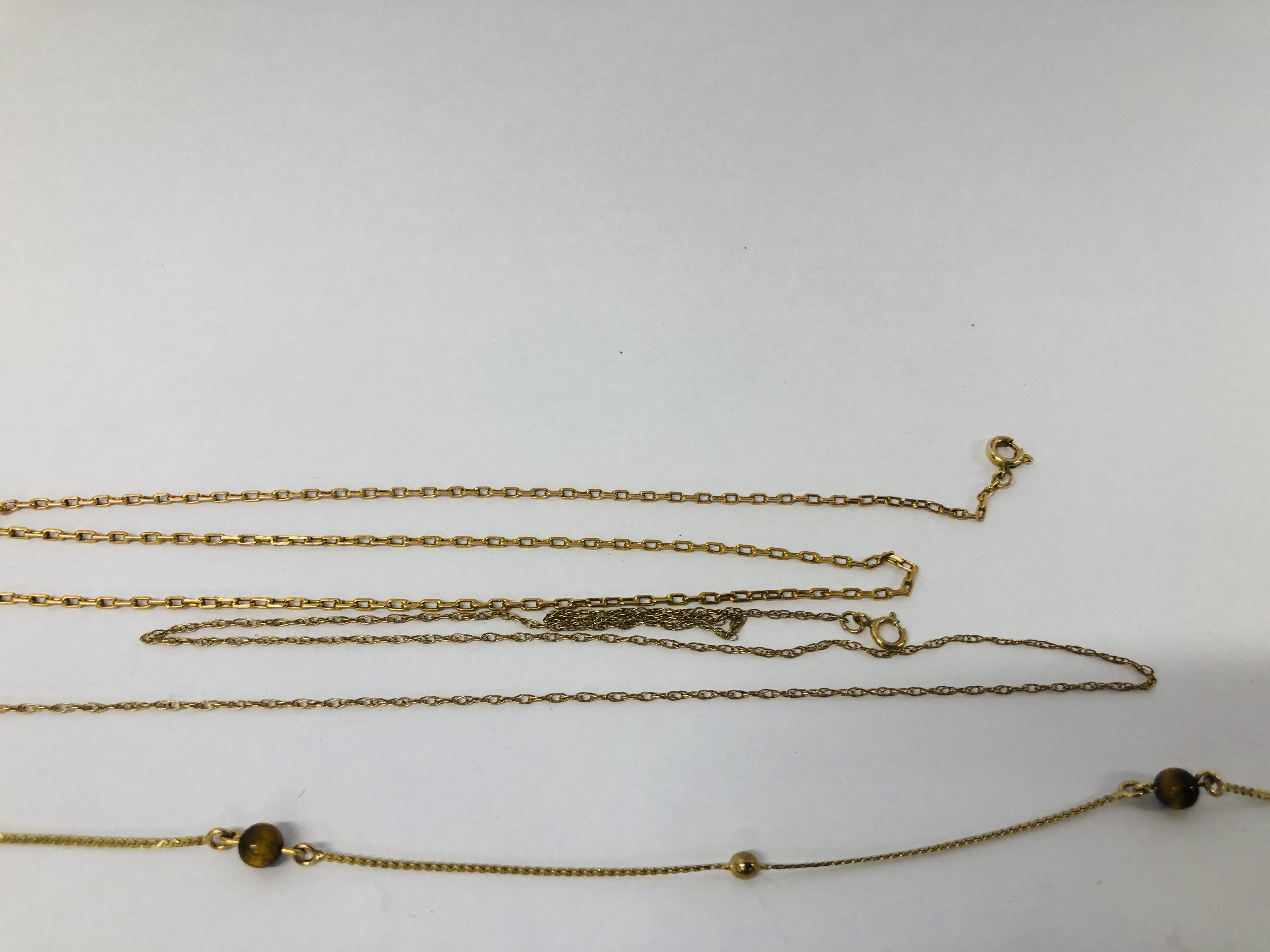 9CT. GOLD ROPE TWIST NECKLACE (A/F), 9CT. GOLD ROPE TWIST BRACELET, TWO 9CT. - Image 5 of 7