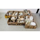 SEVEN BOXES CONTAINING ASSORTED DECORATIVE EFFECTS TO INCLUDE SUSIE COOPER WARES,