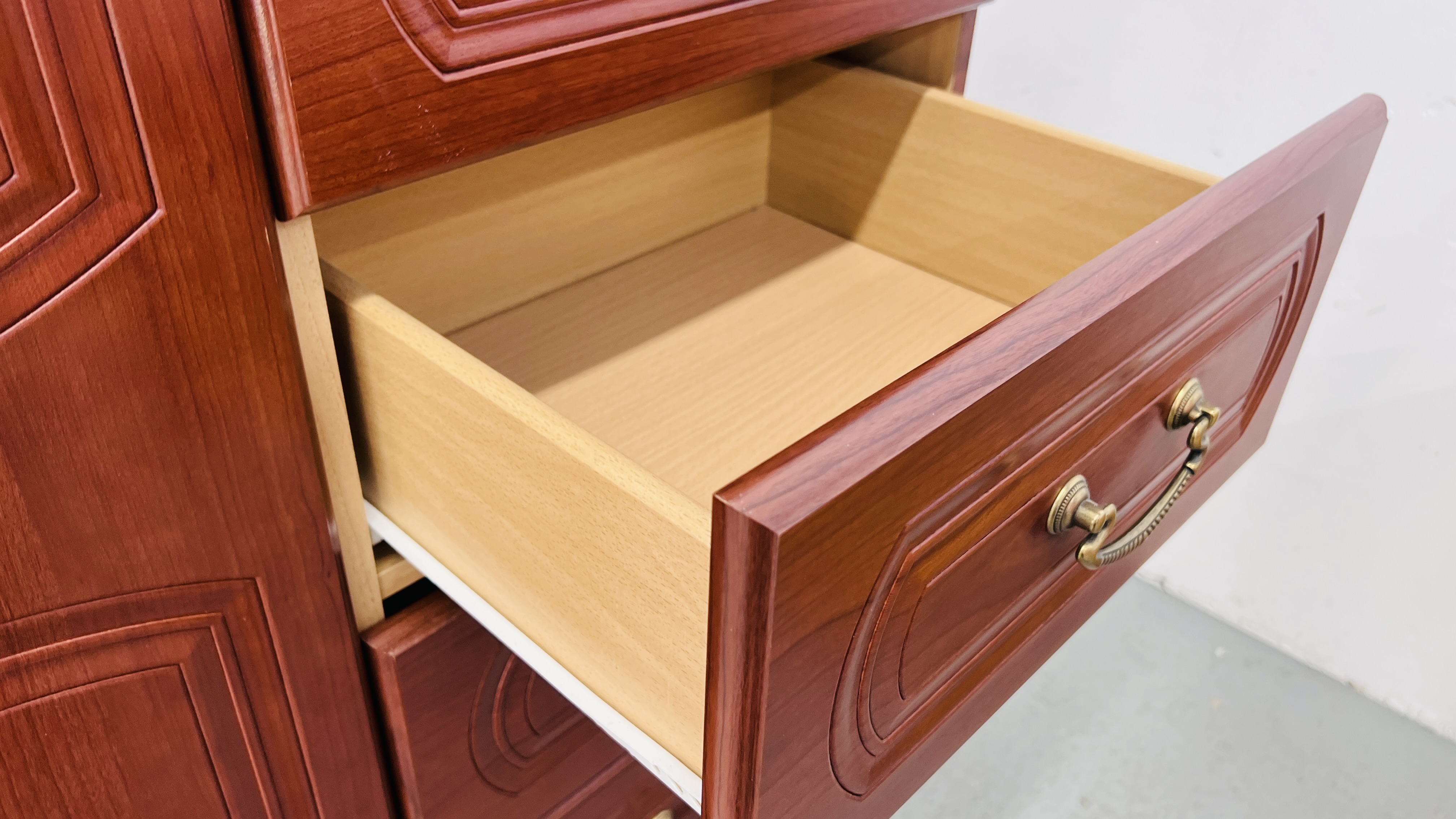 ALSTONS "TURNBERRY" SIX DRAWER TALLBOY WIDTH 83CM. DEPTH 52CM. HEIGHT 139CM. - Image 9 of 9