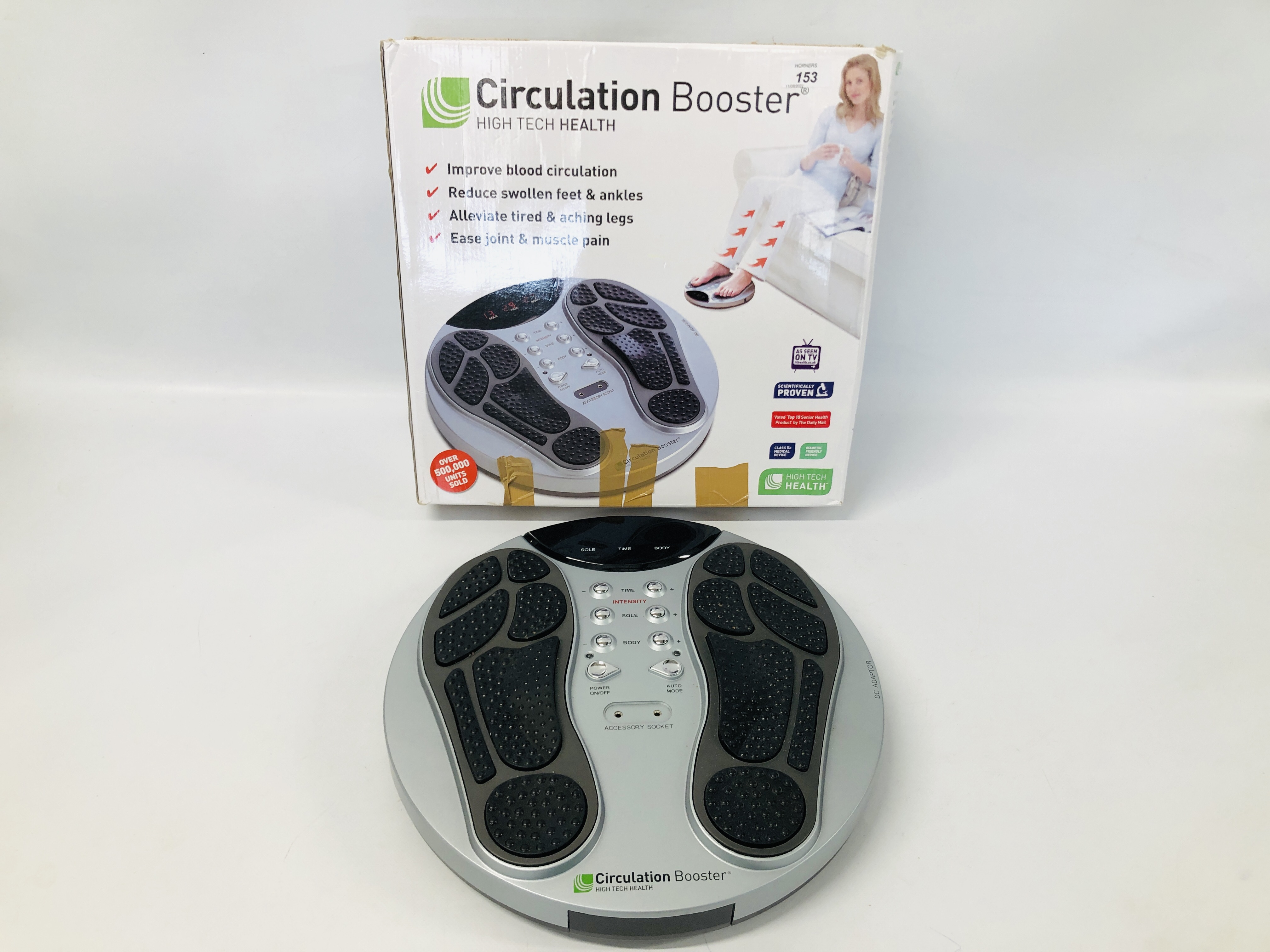 HIGH TECH HEALTH CIRCULATION BOOSTER WITH INSTRUCTIONS - SOLD AS SEEN.