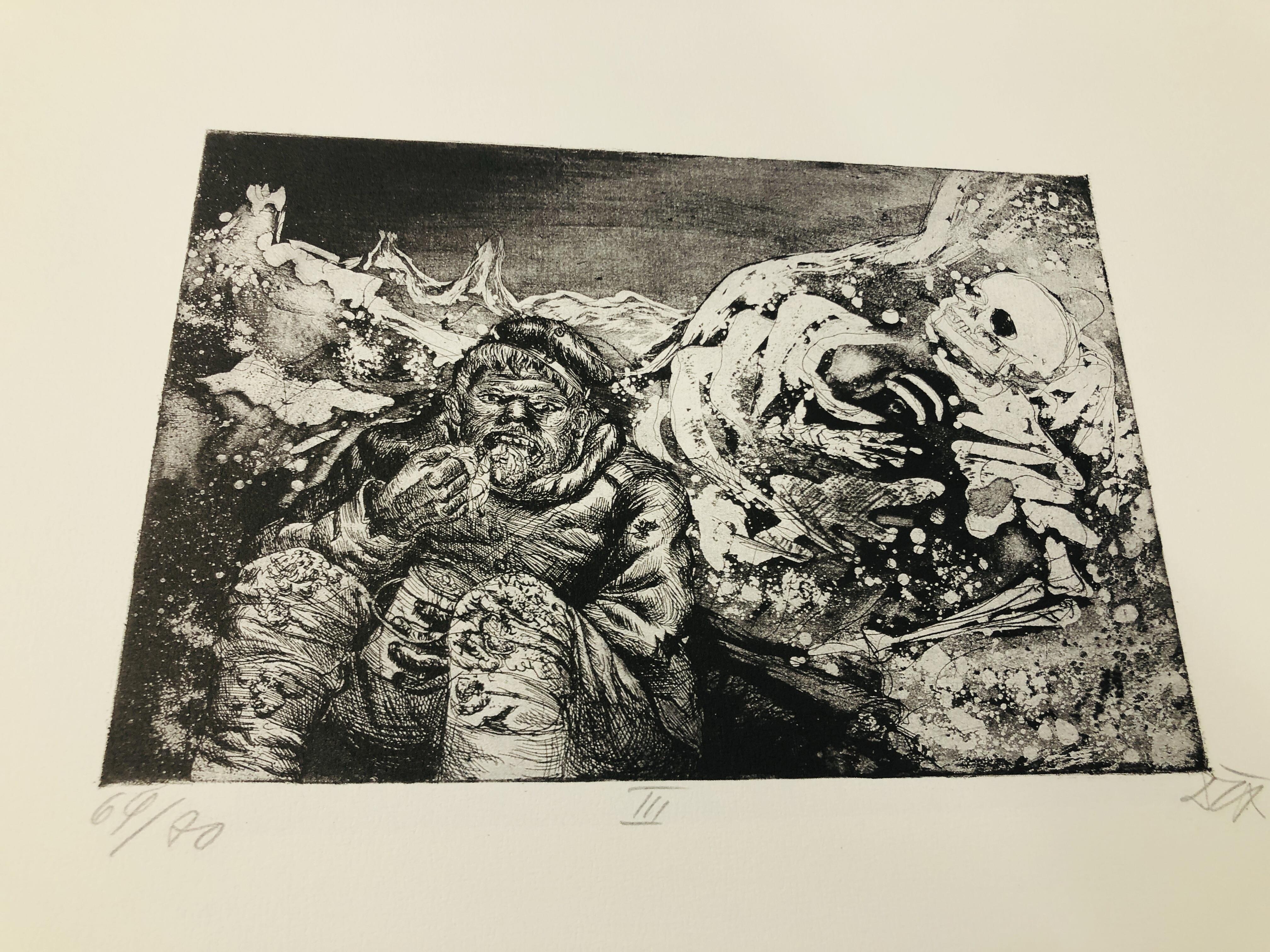 A REPRODUCTION FOLIO CONTAINING A LARGE QUANTITY OF WORK BY OTTO DIX 96/400 - Bild 6 aus 8