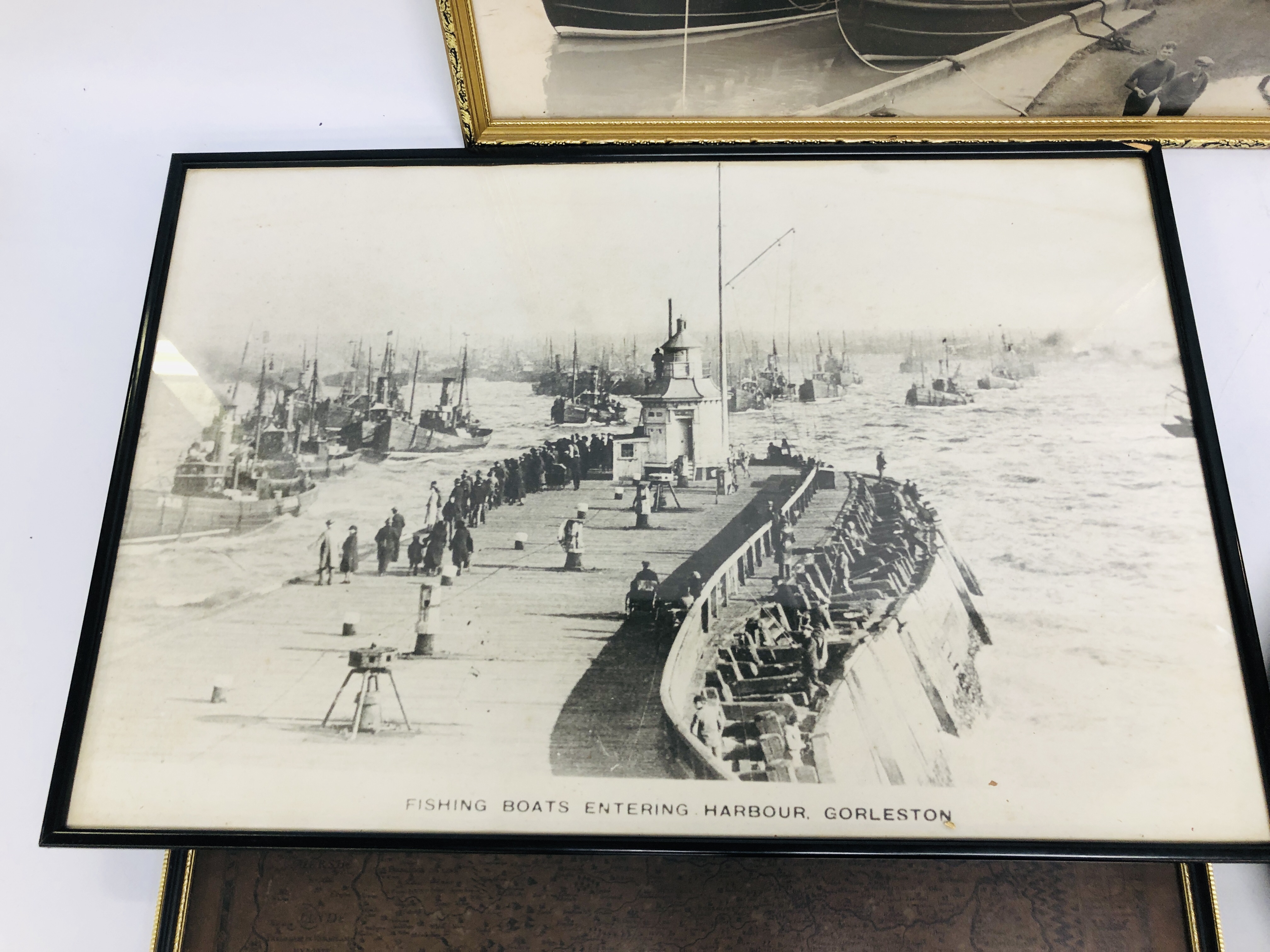 AND ORIGINAL WATERCOLOUR "WHERRY ALBION" BEARING SIGNATURE JOHN SNELLING, FRAMED MAP, - Image 8 of 9