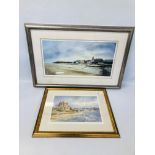 FRAMED LIMITED EDITION PRINT 35/100 "CROMER" BEARING PENCIL SIGNATURE ANDREW DIBBEN + FRAMED PRINT