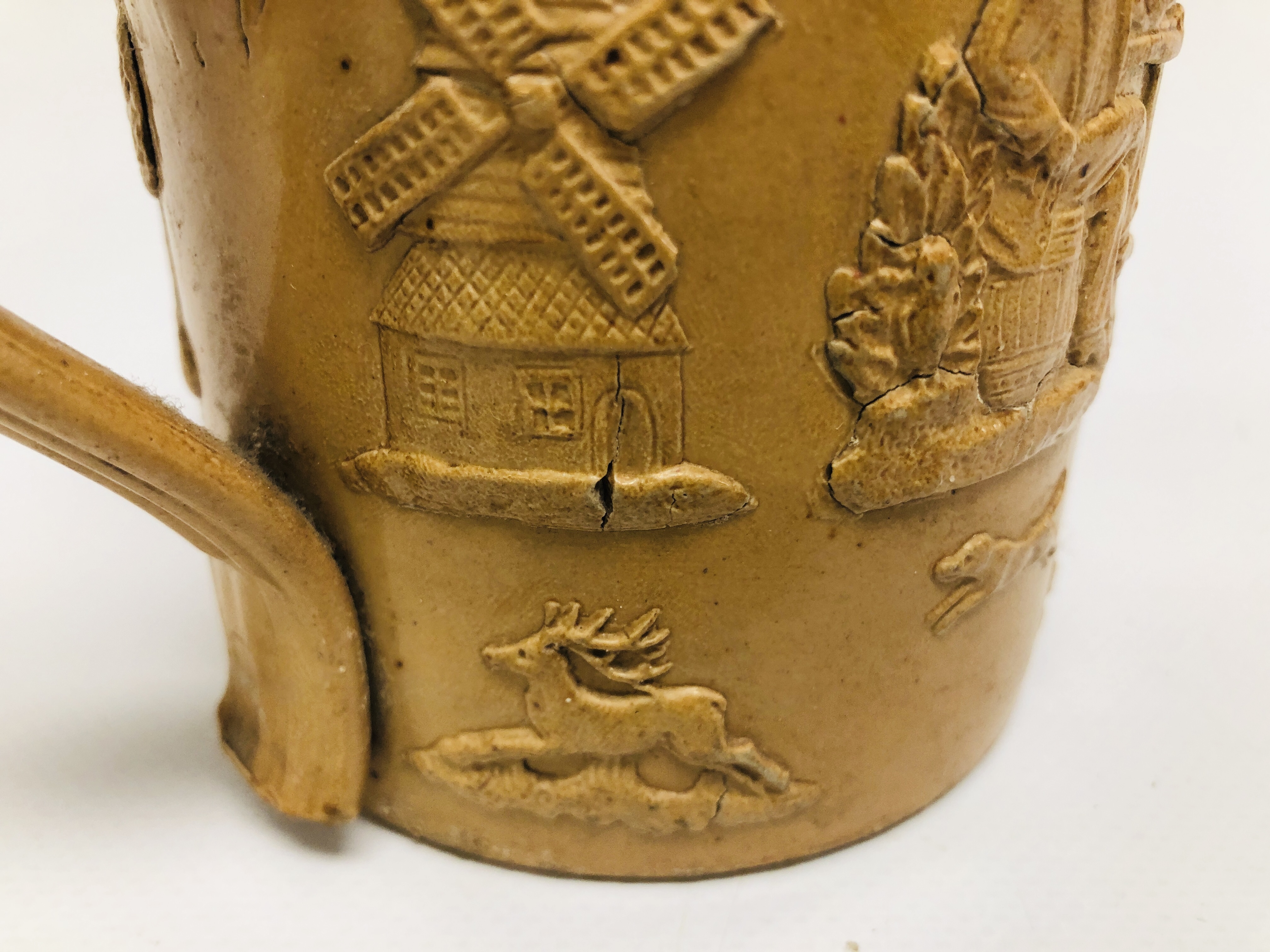 A C19th POTTERY HUNTING JUG, BY WEDGWOOD, - Image 5 of 18