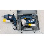 A BOXED BOSCH 110V JIGSAW MODEL GST-2000 AND A BOSCH 110V DRILL MODEL GSB-13RE - SOLD AS SEEN.