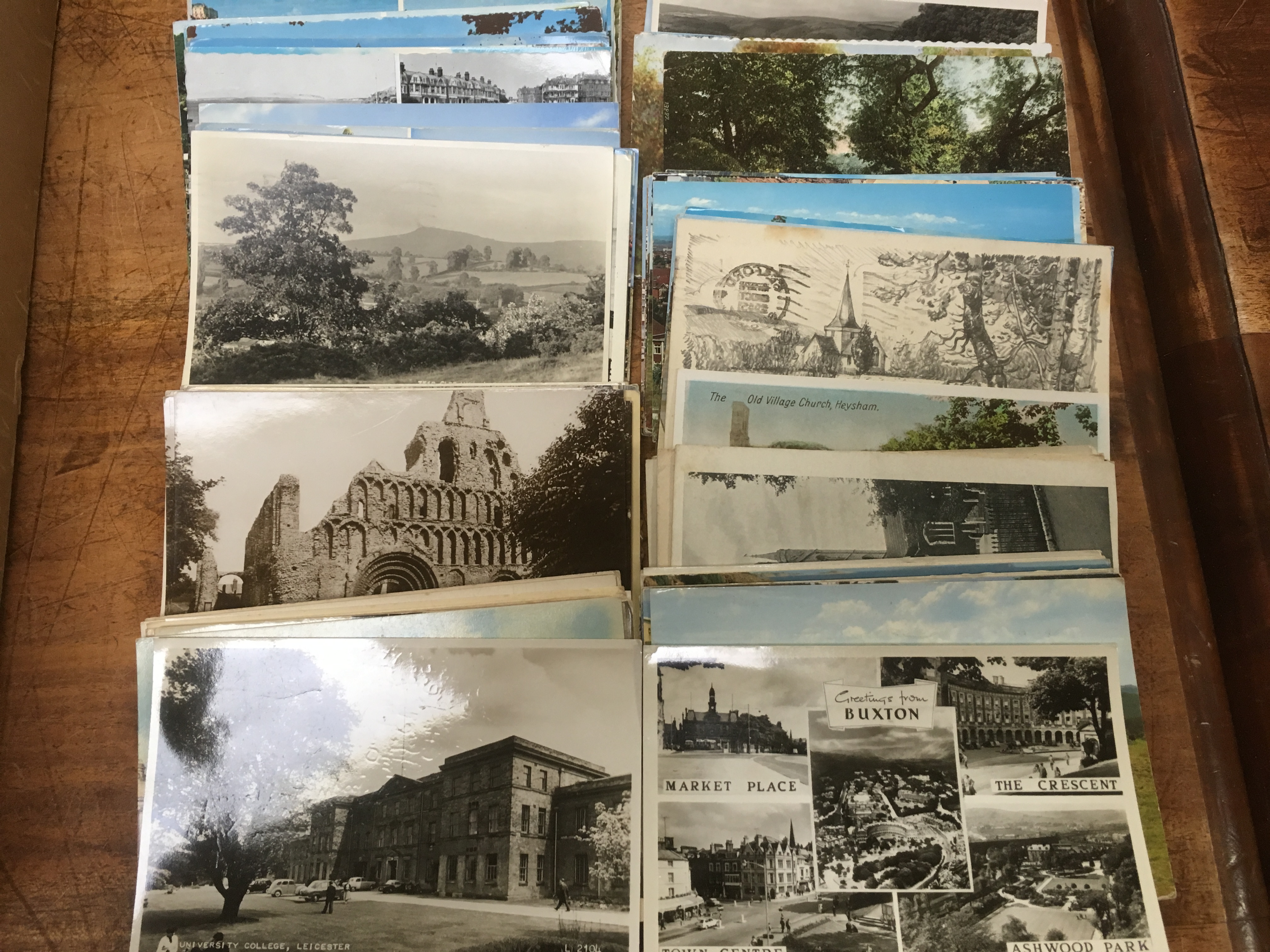 TWO BOXES OF MIXED POSTCARDS, MAINLY UK VIEWS, MANY c1950-70's PERIOD (1500+). - Bild 2 aus 2