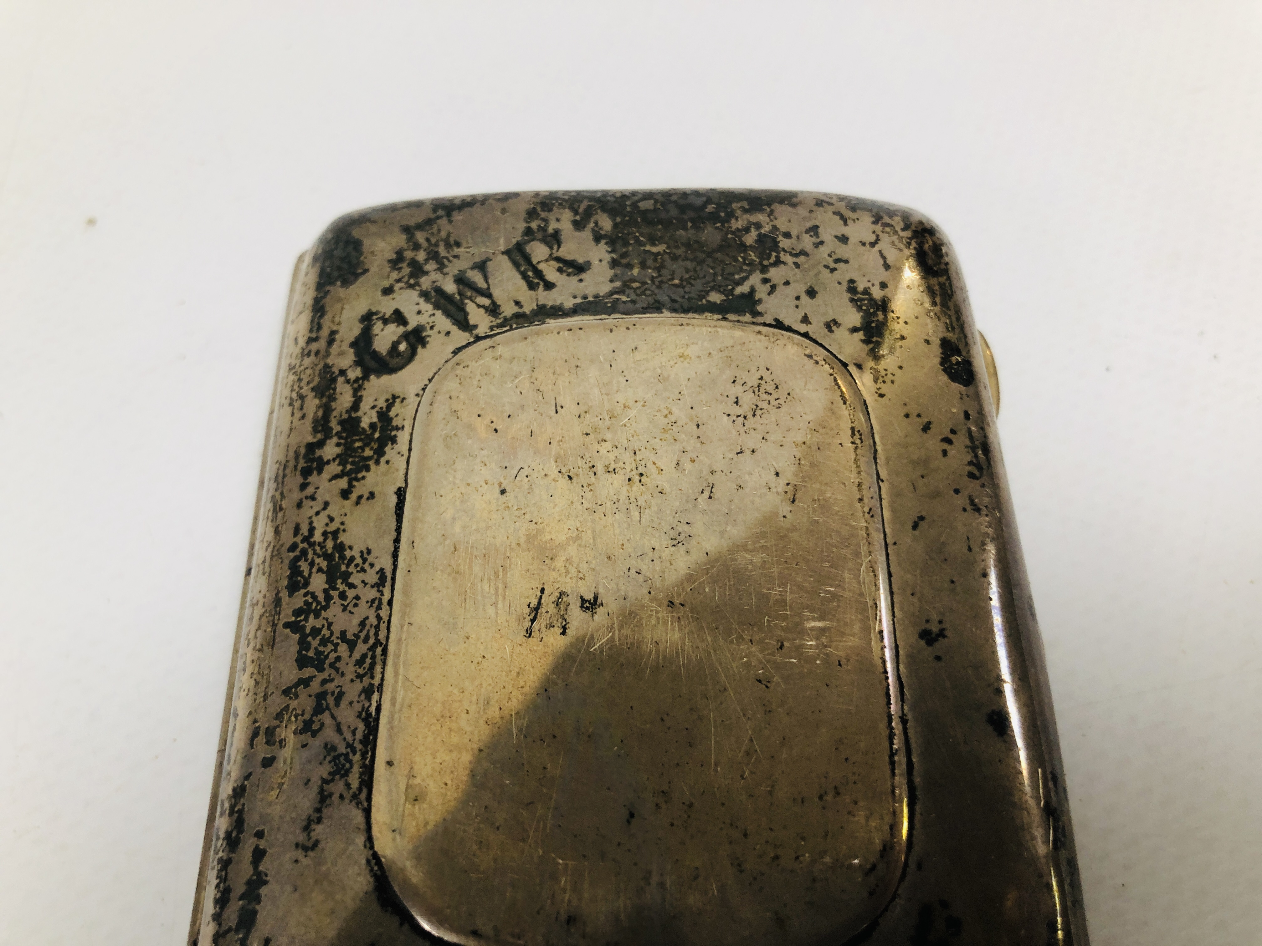 SILVER CIGARETTE BOX, BIRMINGHAM ASSAY MAPPIN & WEBB W 8. - Image 6 of 13