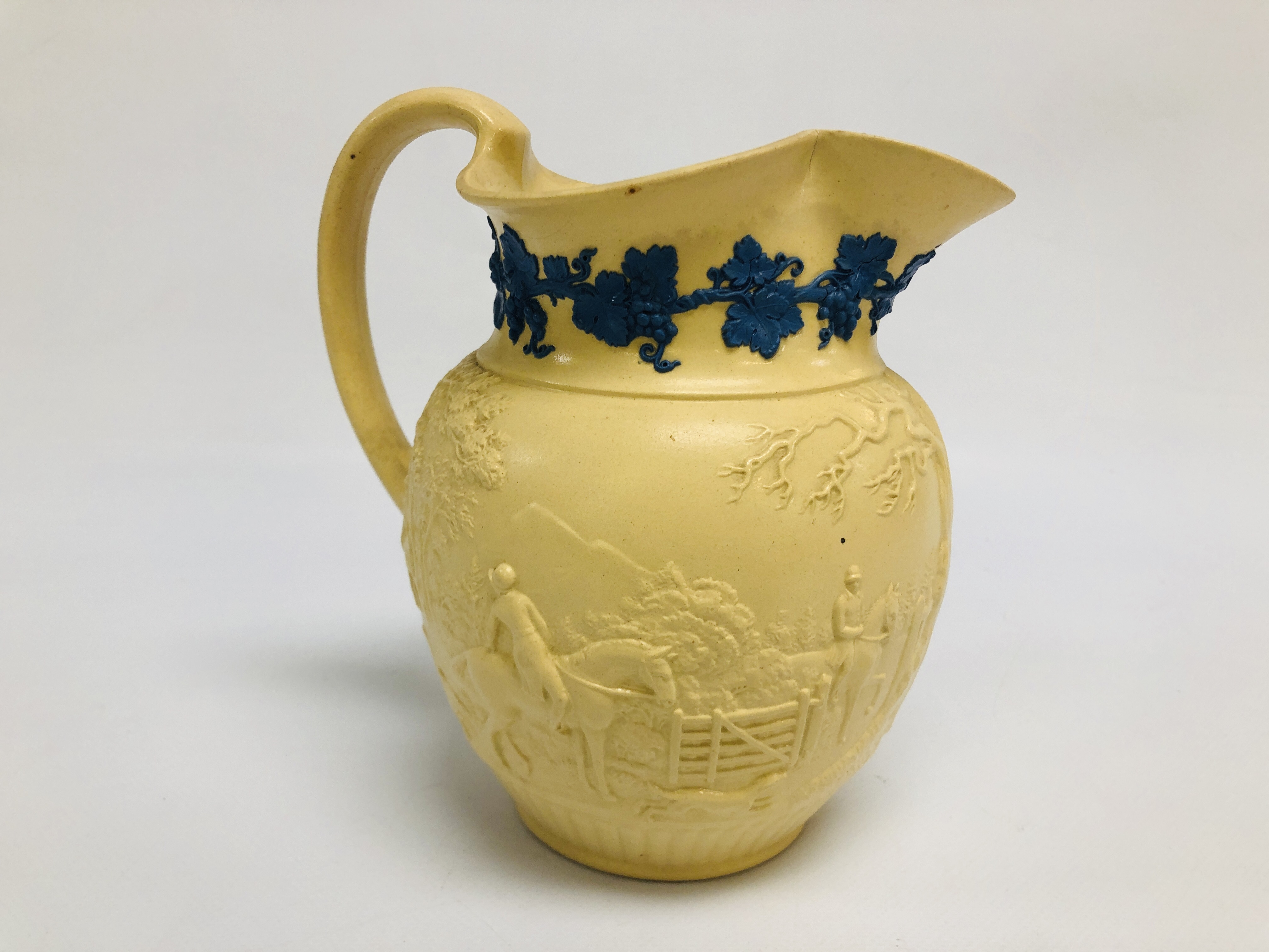 A C19th POTTERY HUNTING JUG, BY WEDGWOOD, - Image 10 of 18