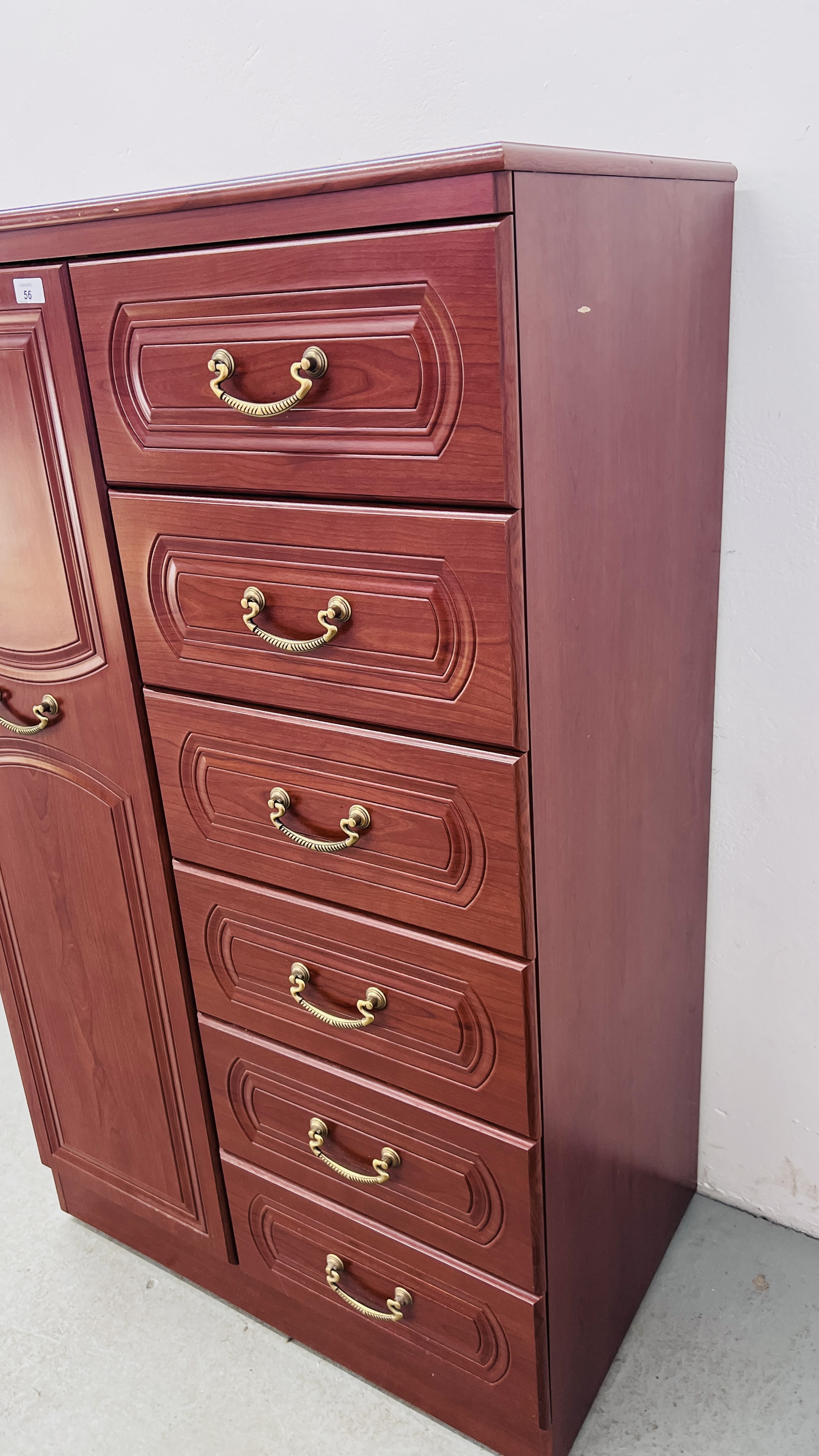 ALSTONS "TURNBERRY" SIX DRAWER TALLBOY WIDTH 83CM. DEPTH 52CM. HEIGHT 139CM. - Image 6 of 9