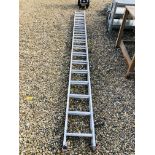 CLIMA 16 TREAD ALUMINIUM DOUBLE EXTENSION LADDER