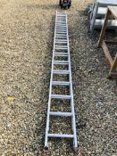 CLIMA 16 TREAD ALUMINIUM DOUBLE EXTENSION LADDER