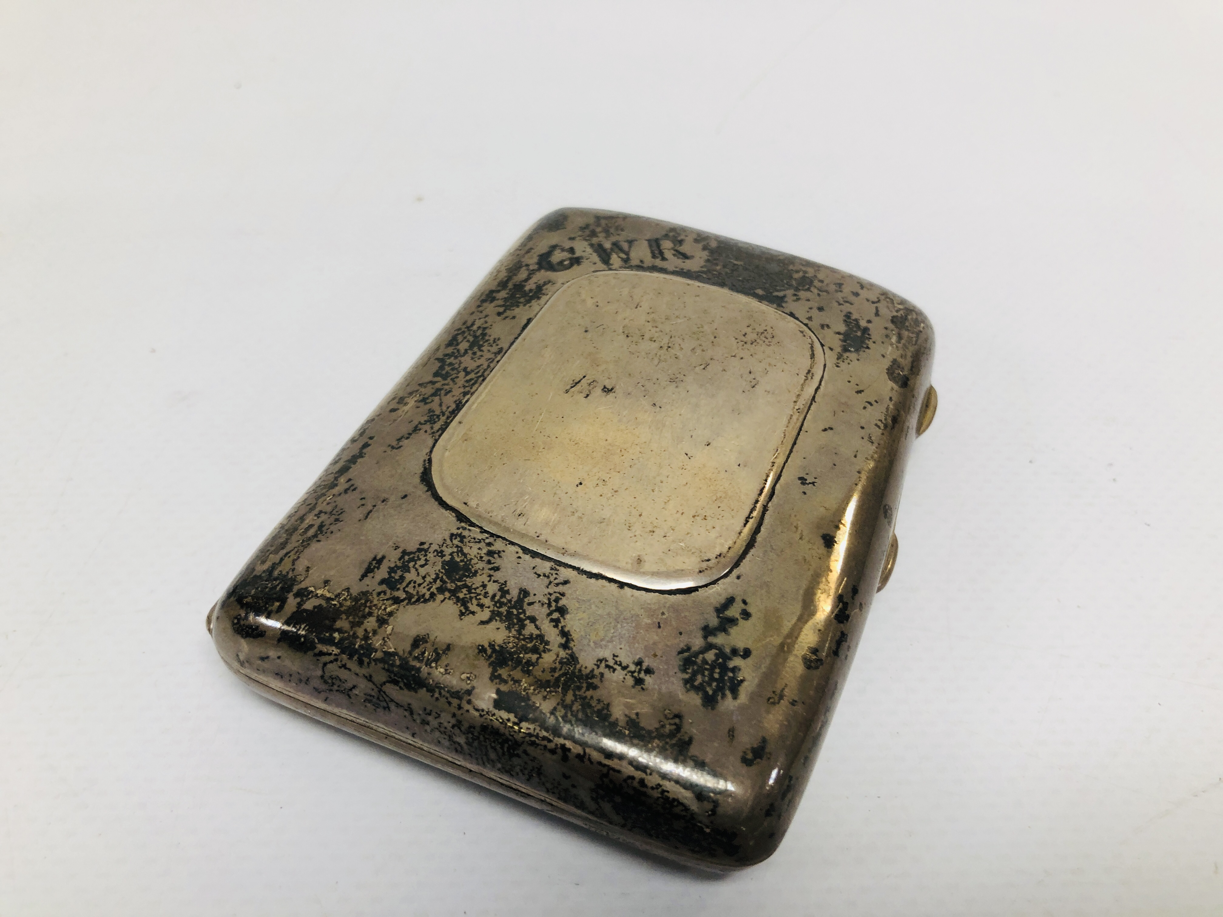 SILVER CIGARETTE BOX, BIRMINGHAM ASSAY MAPPIN & WEBB W 8. - Image 5 of 13