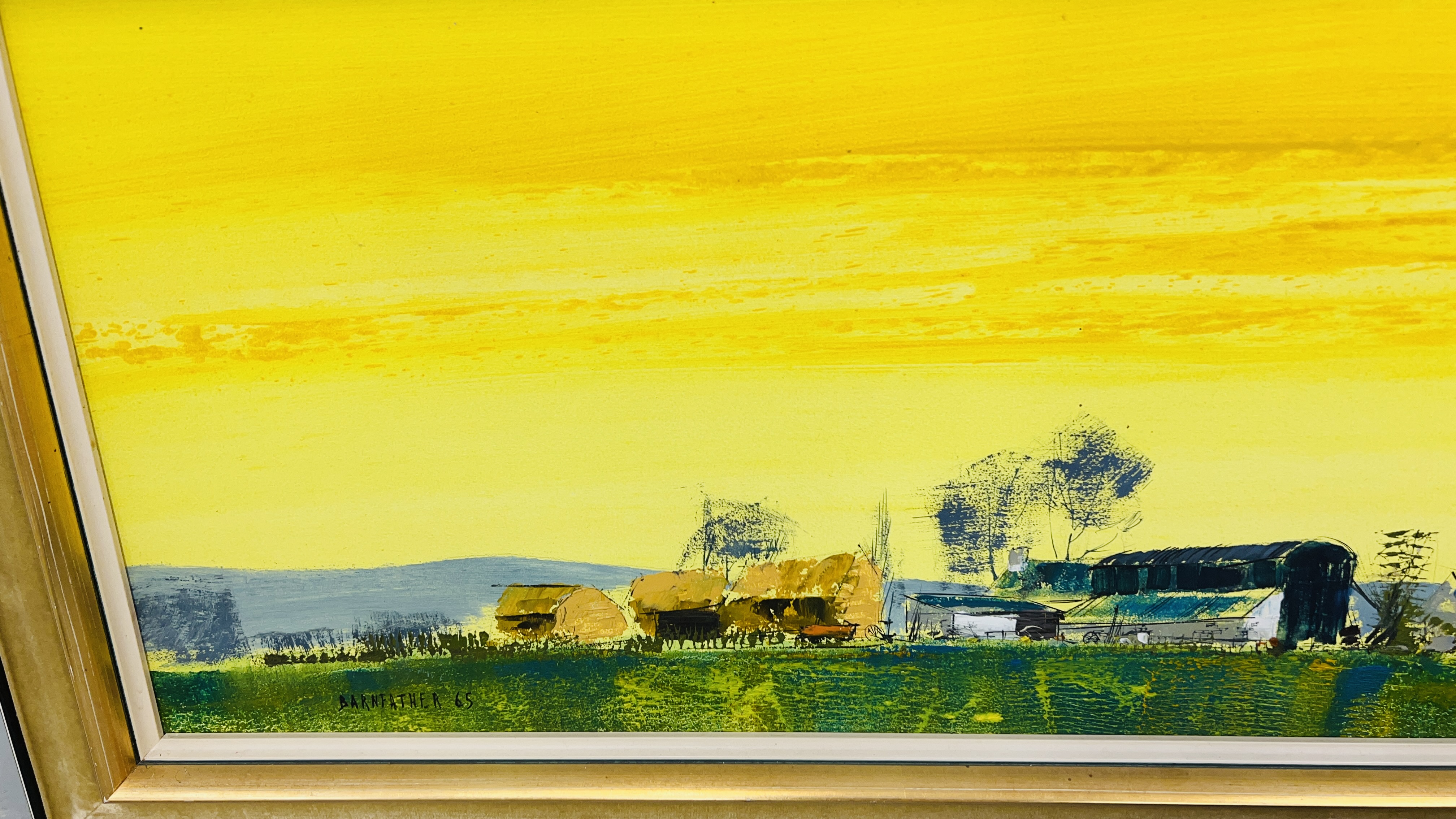 THREE ORIGINAL ARTWORKS, OIL ON BOARD FARM NEAR BRISTOL, VIEW ON THE AVON, - Image 3 of 7
