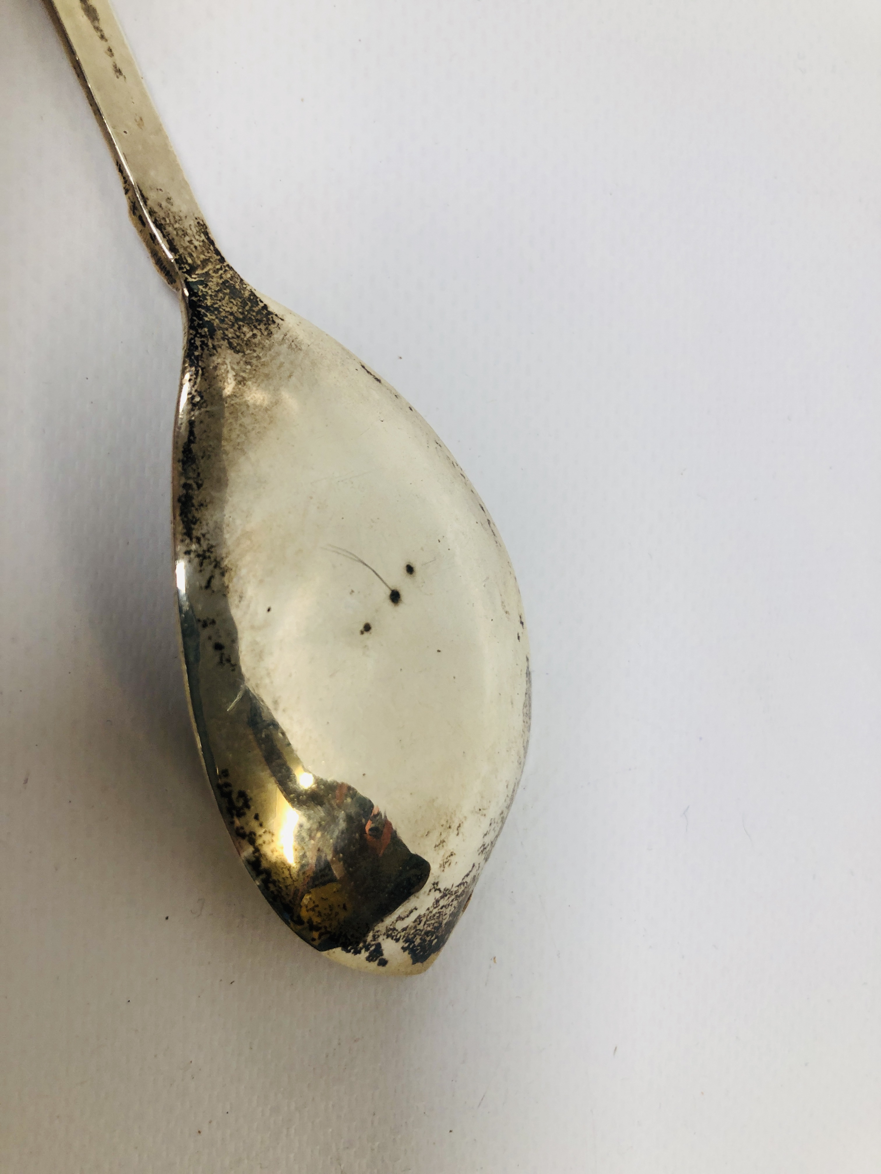 AN EDINBURGH SILVER SPOON WITH CELTIC DESIGN. - Image 6 of 9