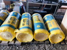 4 ROLLS OF ISOVER PARTY WALL INSULATION.
