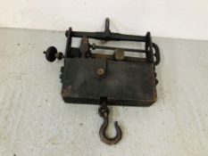 VINTAGE HEAVY CAST WEIGHING SCALES A/F No. 7084 50CM X 50CM.