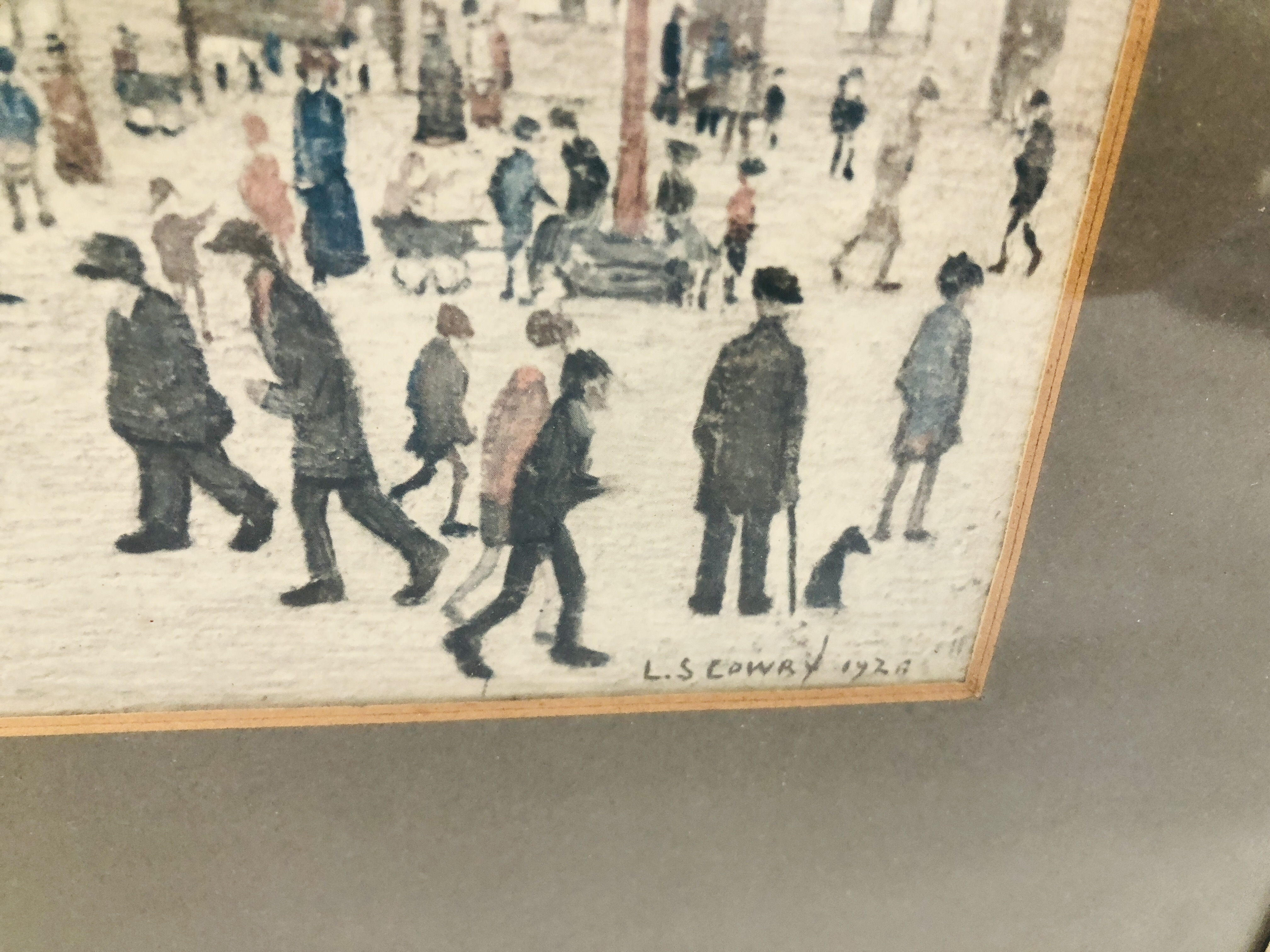 INDUSTRIAL STYLE LOWRY PRINT WIDTH 50CM. HEIGHT 28CM. - Image 7 of 7
