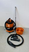 A VAX WET AND DRY VACUUM CLEANER WITH ACCESSORIES - SOLD AS SEEN.