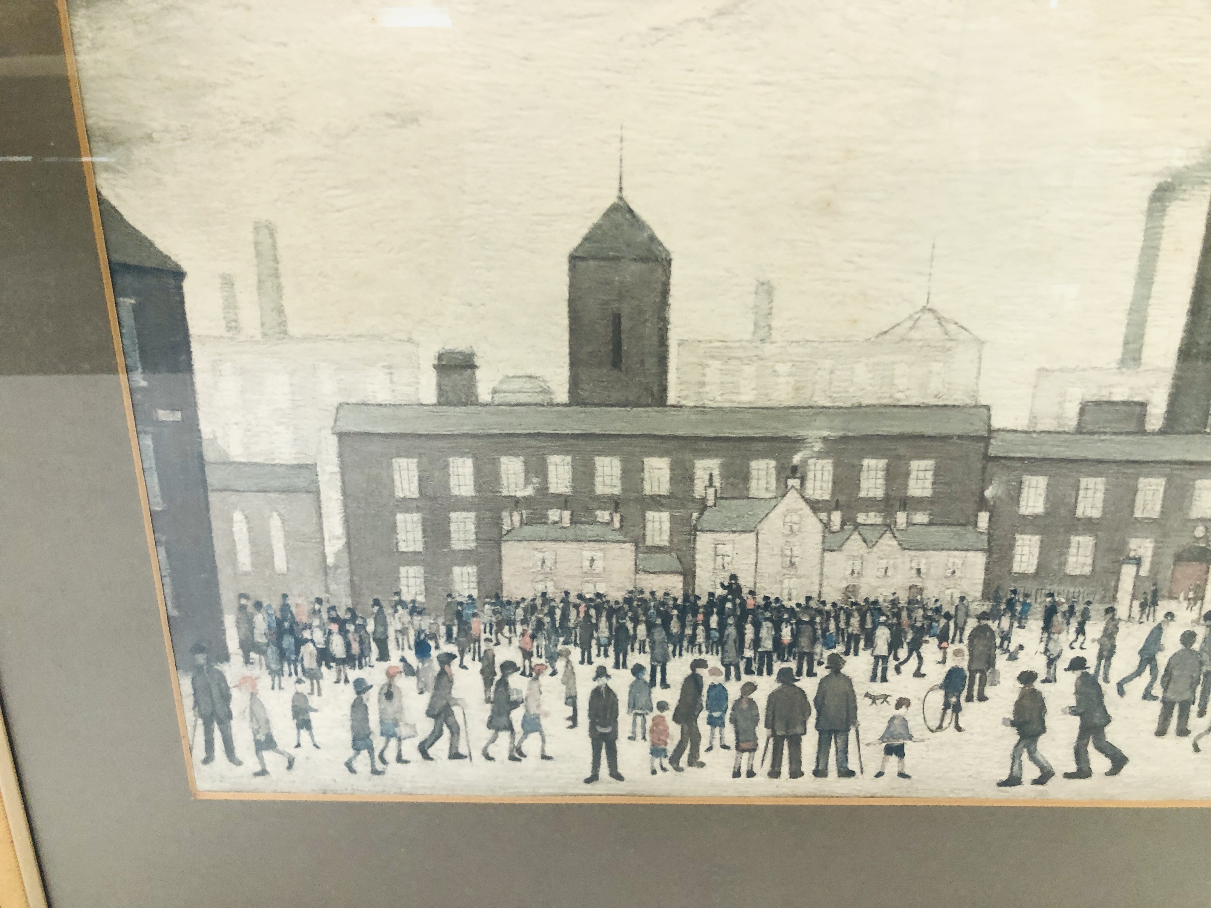 INDUSTRIAL STYLE LOWRY PRINT WIDTH 50CM. HEIGHT 28CM. - Image 4 of 7