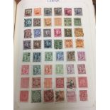 A COLLECTION OF FOREIGN STAMPS IN TWO WELL FILLED ALBUMS, CHINA, JAPAN, SWITZERLAND,