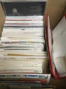 A BOX WITH c1972-84 GB PRESENTATION PACKS, FIRST DAY COVERS, PHQ CARDS, A FEW MINT SETS,