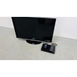 A PANASONIC VIERA 32 INCH TELEVISION AND PANASONIC BLU-RAY DISC PLAYER COMPLETE WITH REMOTES - SOLD