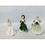 3 X ROYAL DOULTON FIGURINES TO INCLUDE LILY HN3802, ANNA HN4095 AND ANNETTE HN3495.