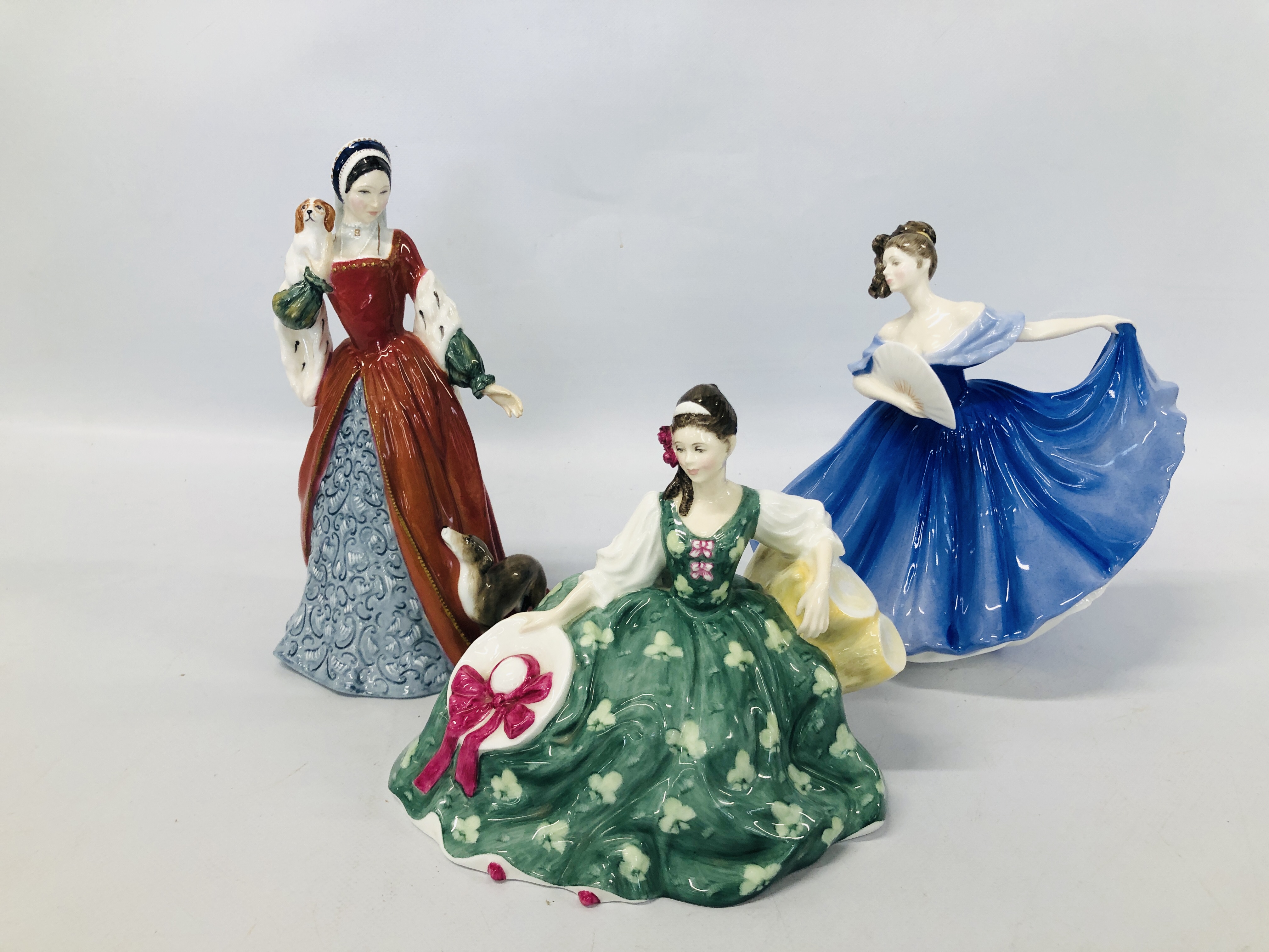 THREE ROYAL DOULTON FIGURES TO INCLUDE ELYSE HN 2474,