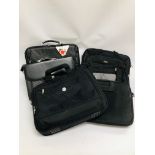 SIX LAPTOP BAGS TO INCLUDE ANTLER, DELL, DUNHILL ETC.