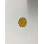 1912 GOLD HALF SOVEREIGN GEORGE V.