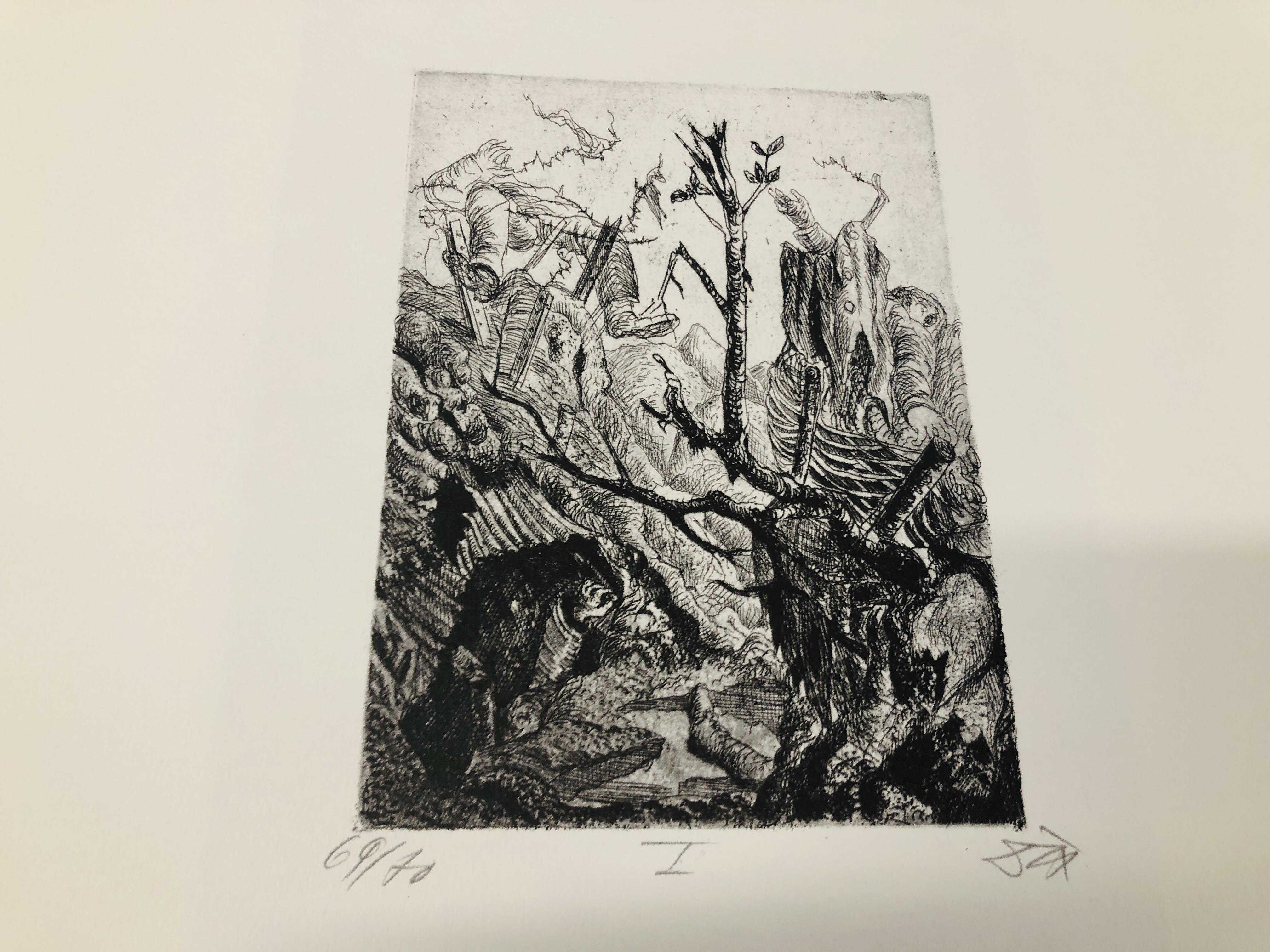 A REPRODUCTION FOLIO CONTAINING A LARGE QUANTITY OF WORK BY OTTO DIX 96/400 - Bild 4 aus 8