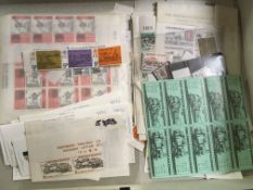 FESTINIOG RAILWAY: BOX WITH AN EXTENSIVE DUPLICATED ACCUMULATION OF MAINLY MINT STAMPS,