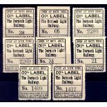 THE DORNOCH LIGHT RAILWAY: c1902 HINGED MINT SELECTION VALUES TO 2d (8)